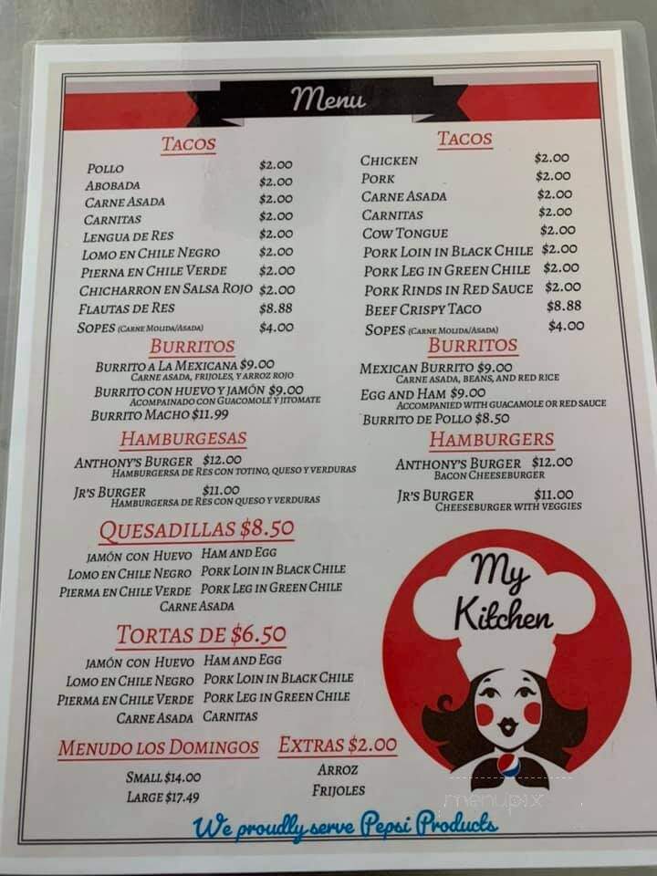 My Kitchen - Royal City, WA menu_pic