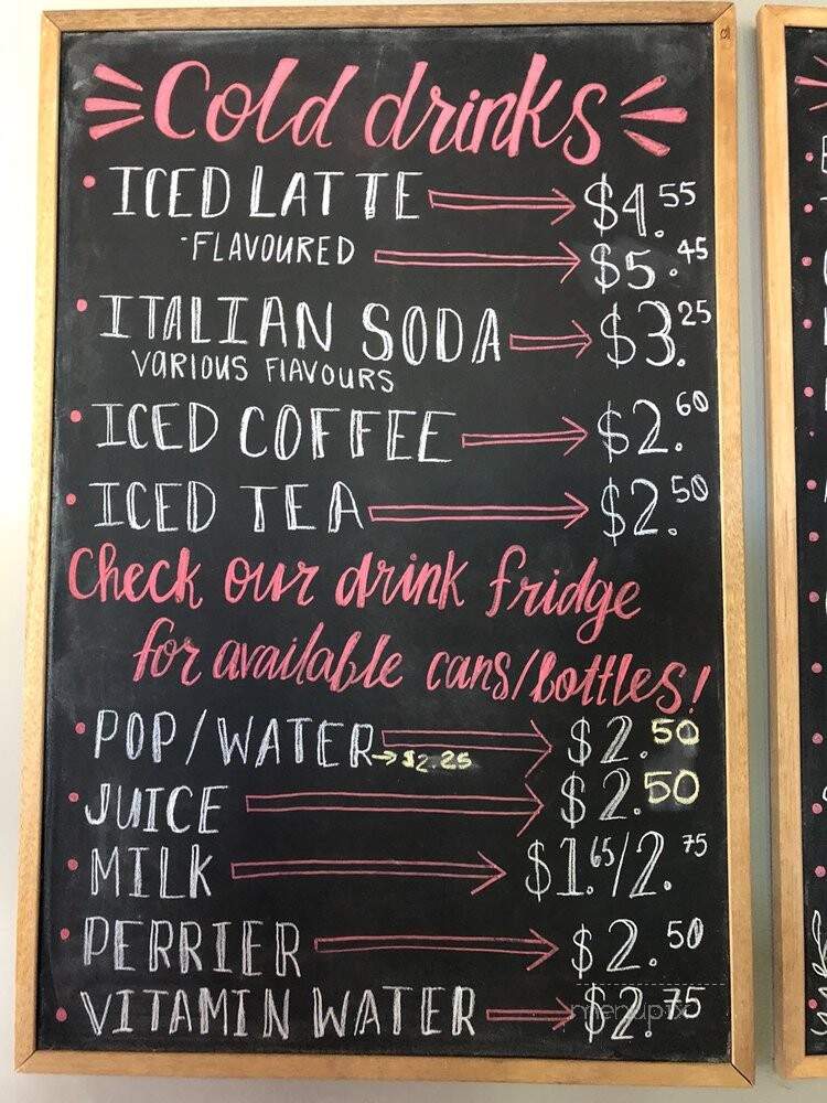 Cafe Bean - Perth, ON menu_pic