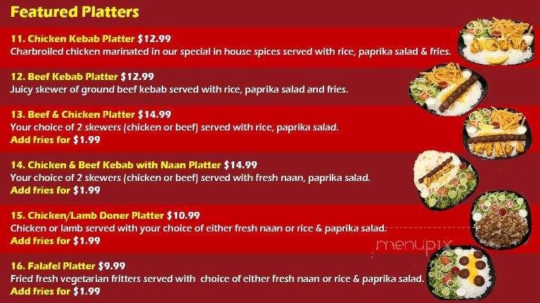Frankfurt Doner Kebab - Delta, BC menu_pic