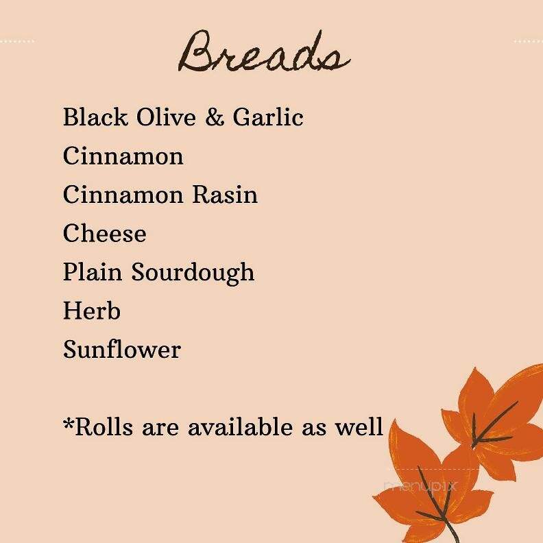 The Market Bakery - Raleigh, NC menu_pic