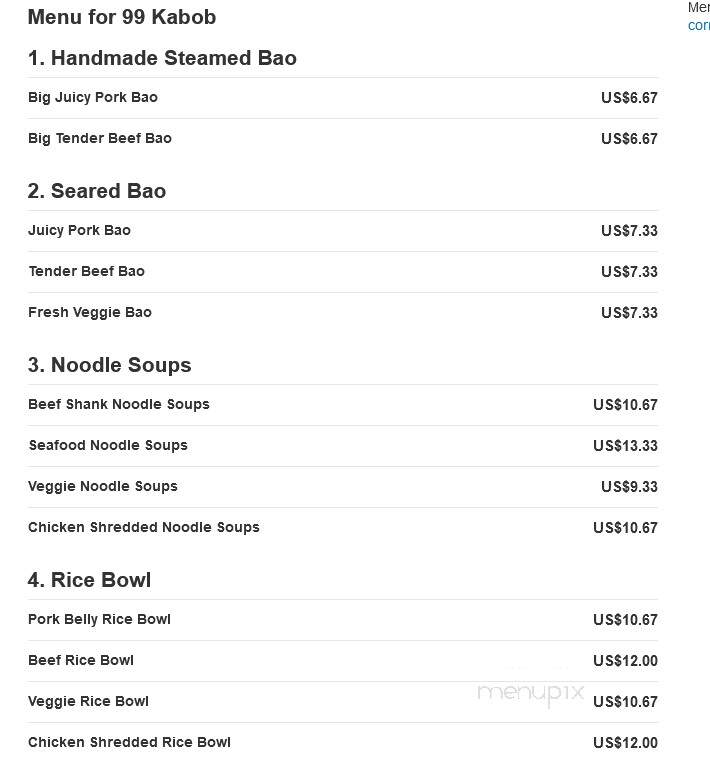 99 Kabob - Auburn, AL menu_pic