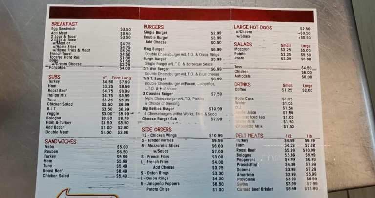 Big Bellies - Troy, NY menu_pic