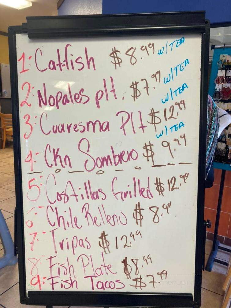 Papi's Mexican Restaurant - Harlingen, TX menu_pic