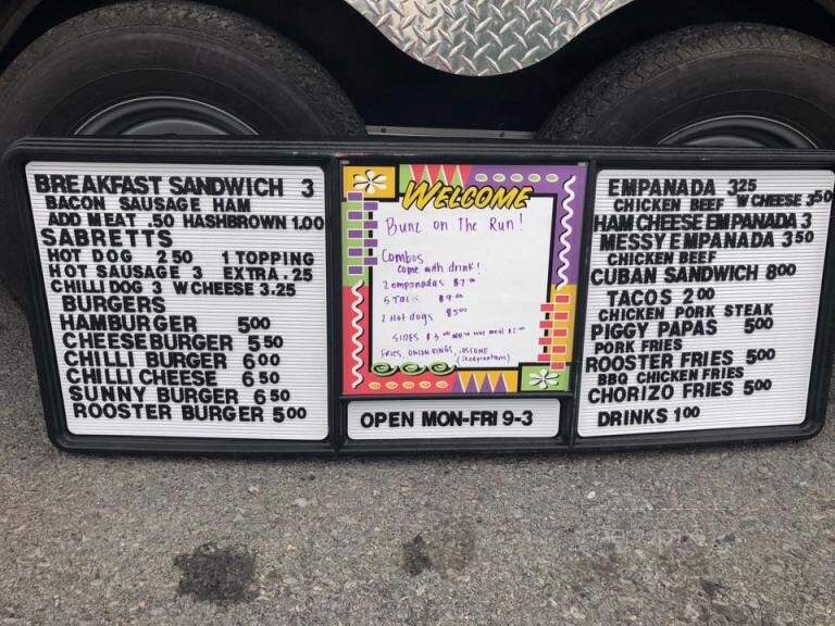Bunz on the Run - New Hampton, NY menu_pic