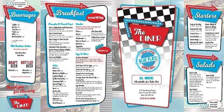 The Pine Grove Diner - Pine Grove, PA menu_pic