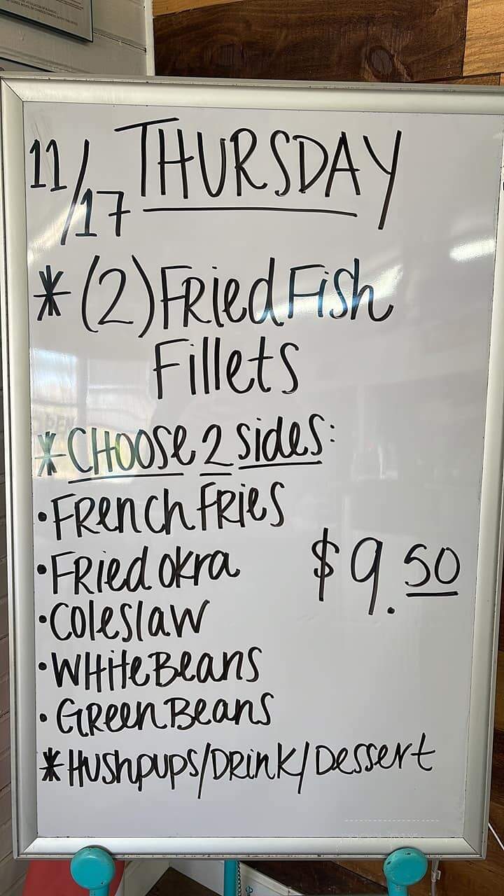 Milledgeville Cafe - Milledgeville, TN menu_pic