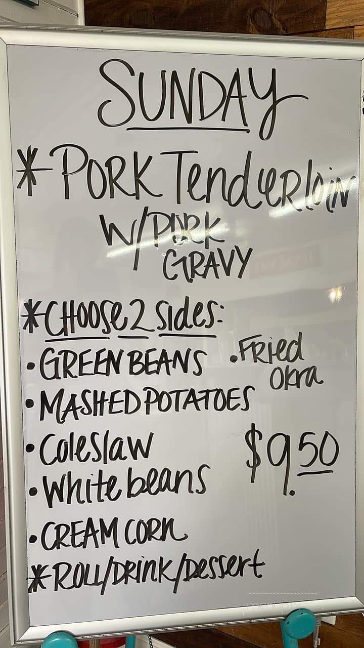 Milledgeville Cafe - Milledgeville, TN menu_pic