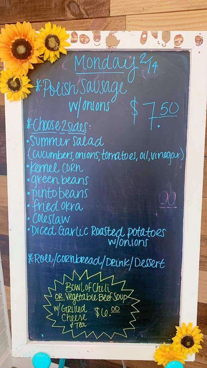 Milledgeville Cafe - Milledgeville, TN menu_pic