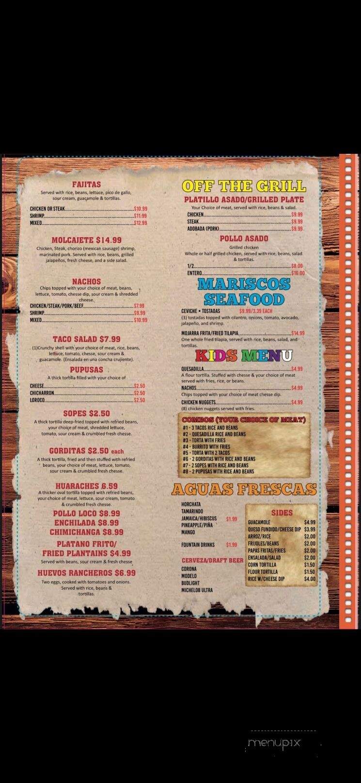 Estela's Taqueria - Calhoun, GA menu_pic