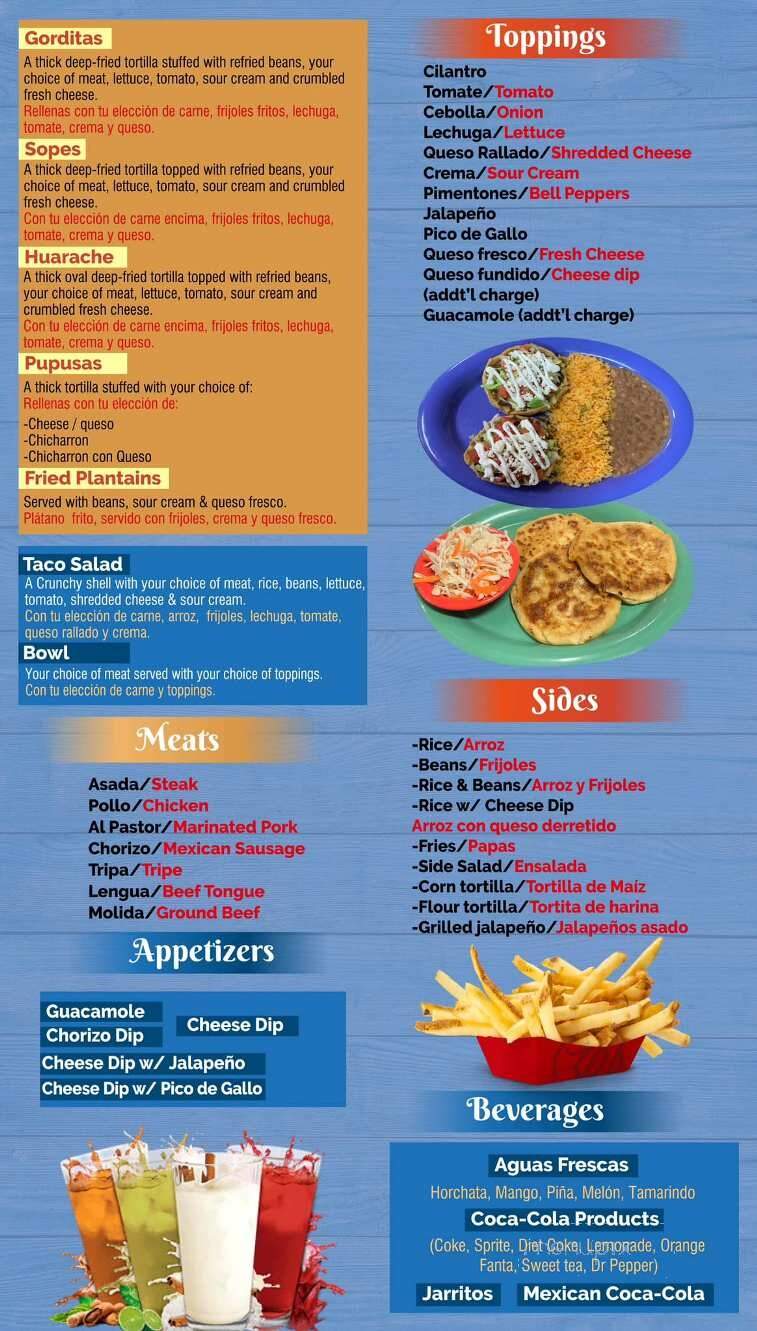 Estela's Taqueria - Calhoun, GA menu_pic