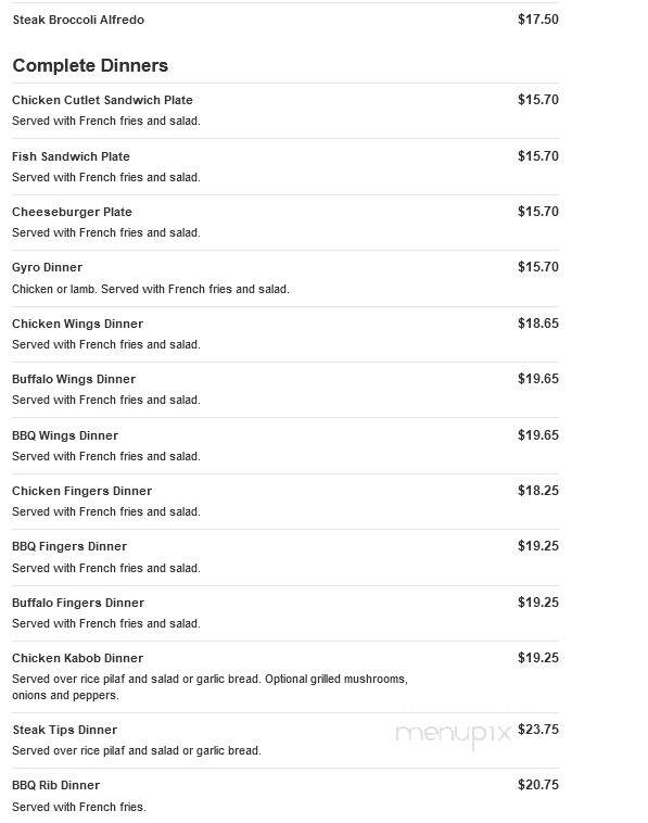 Pizza Maria - Braintree, MA menu_pic