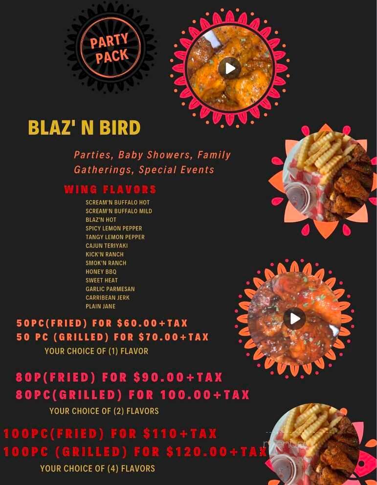 Blaz N Bird Wings & More - Natchez, MS menu_pic