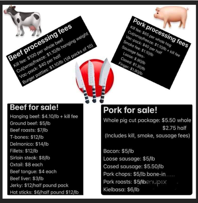 McKruit's Meats - Cabot, PA menu_pic