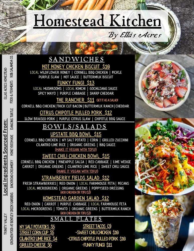 Ella's Acres - Horseheads, NY menu_pic