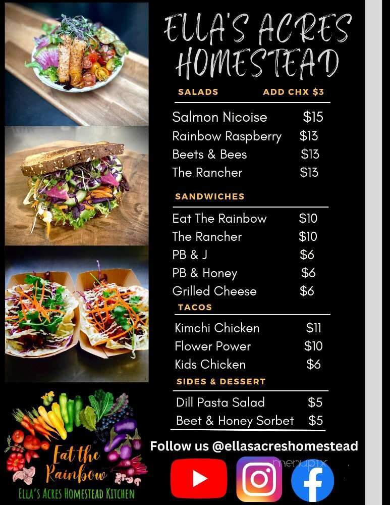 Ella's Acres - Horseheads, NY menu_pic