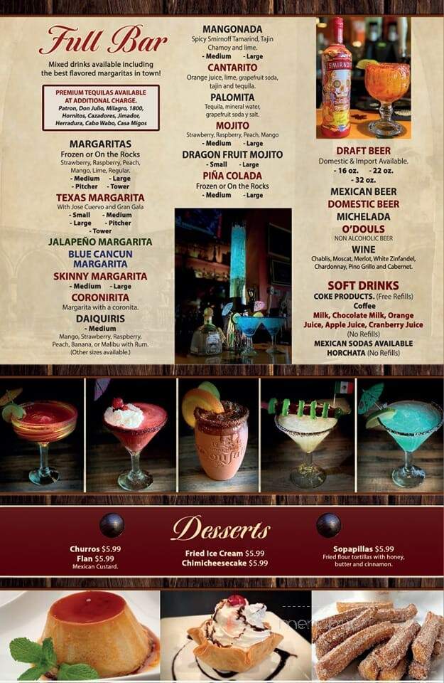 El Jimador - Sussex, WI menu_pic