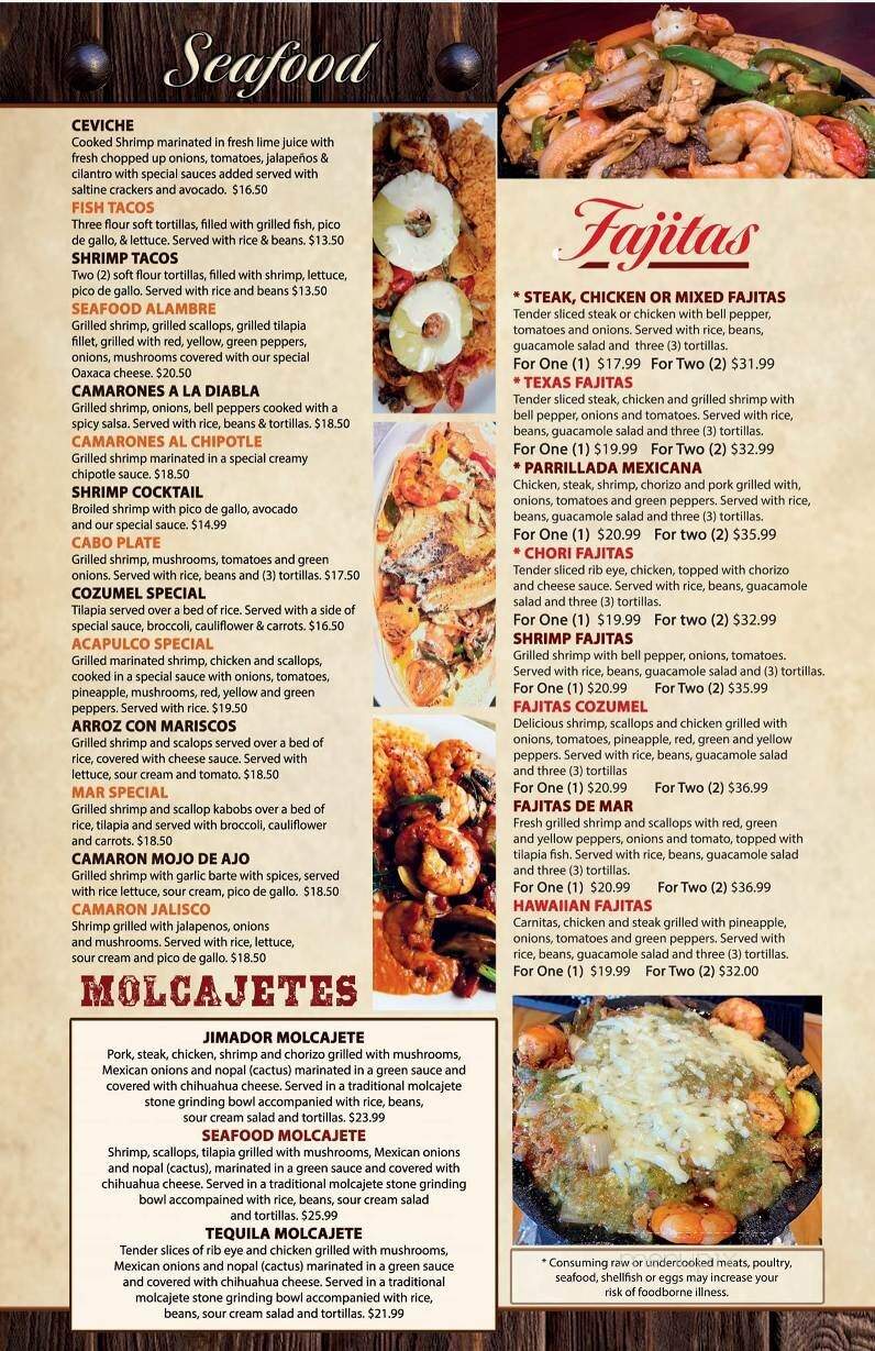 El Jimador - Sussex, WI menu_pic