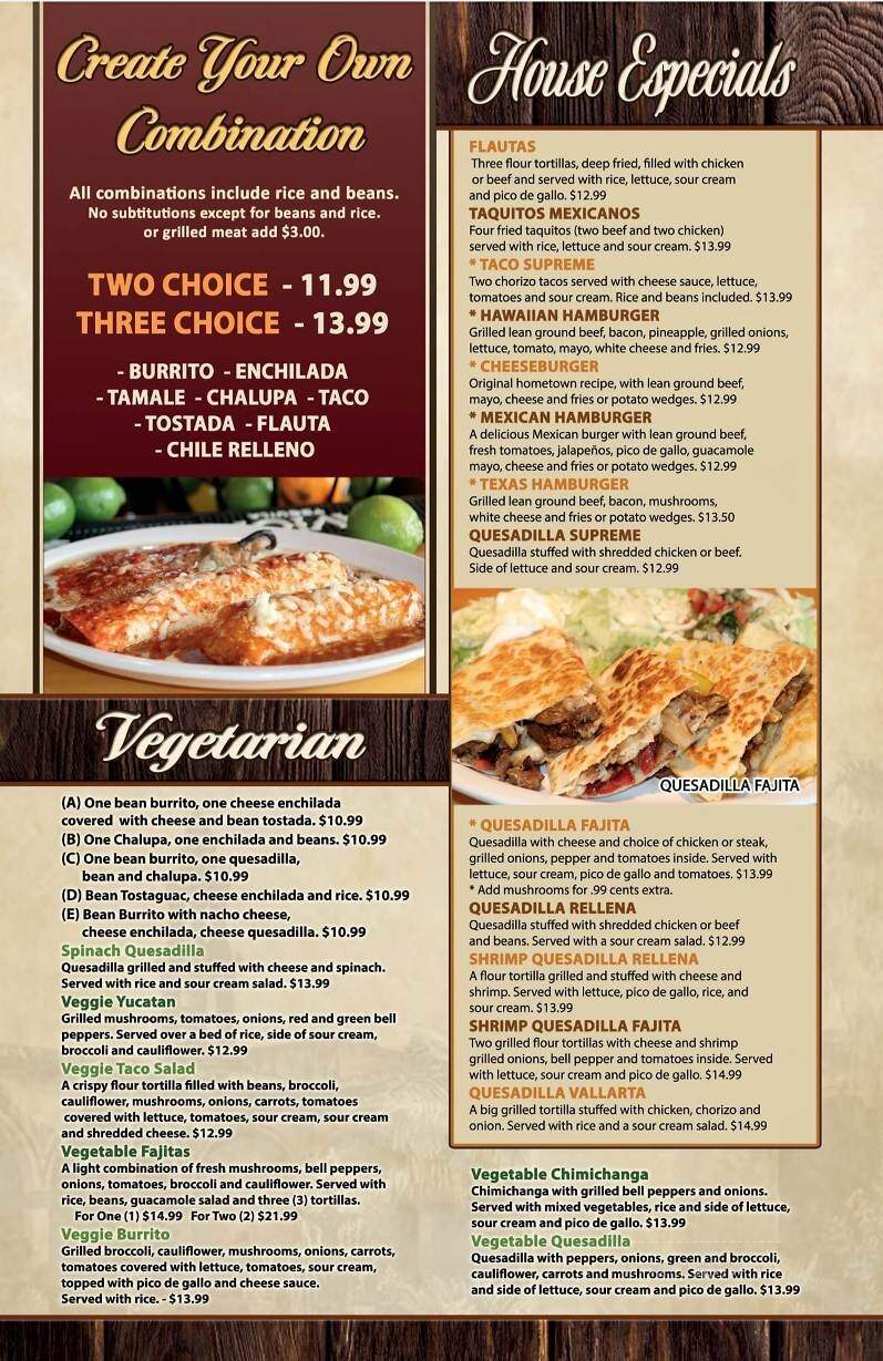 El Jimador - Sussex, WI menu_pic