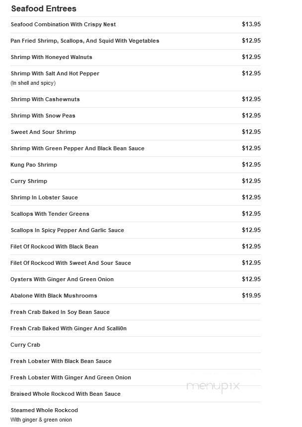 Four Seasons Restaurant - Warfordsburg, PA menu_pic