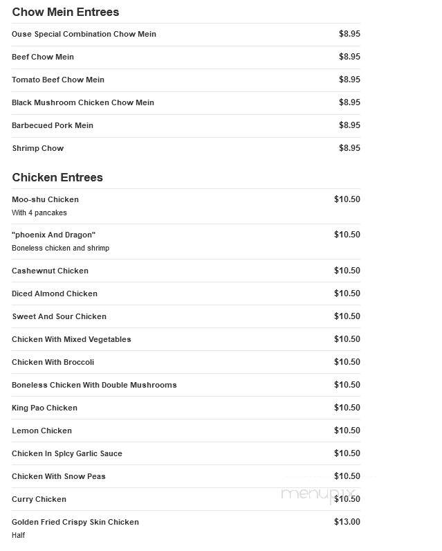 Four Seasons Restaurant - Warfordsburg, PA menu_pic