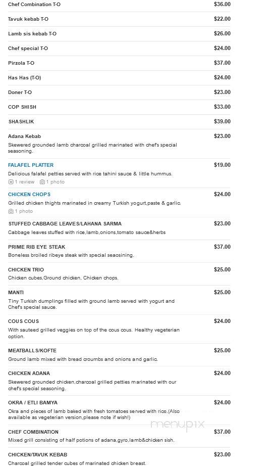 Four Seasons Restaurant - Warfordsburg, PA menu_pic