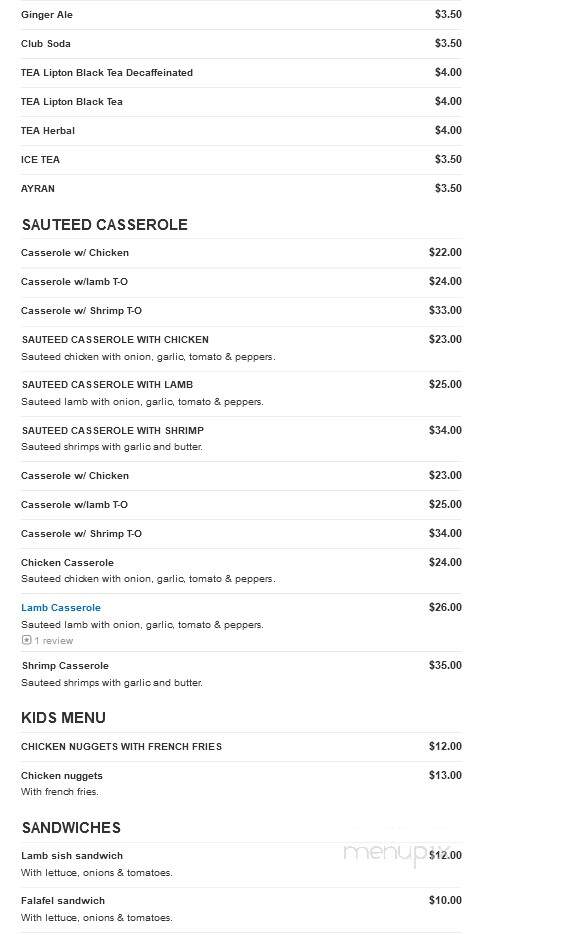 Four Seasons Restaurant - Warfordsburg, PA menu_pic
