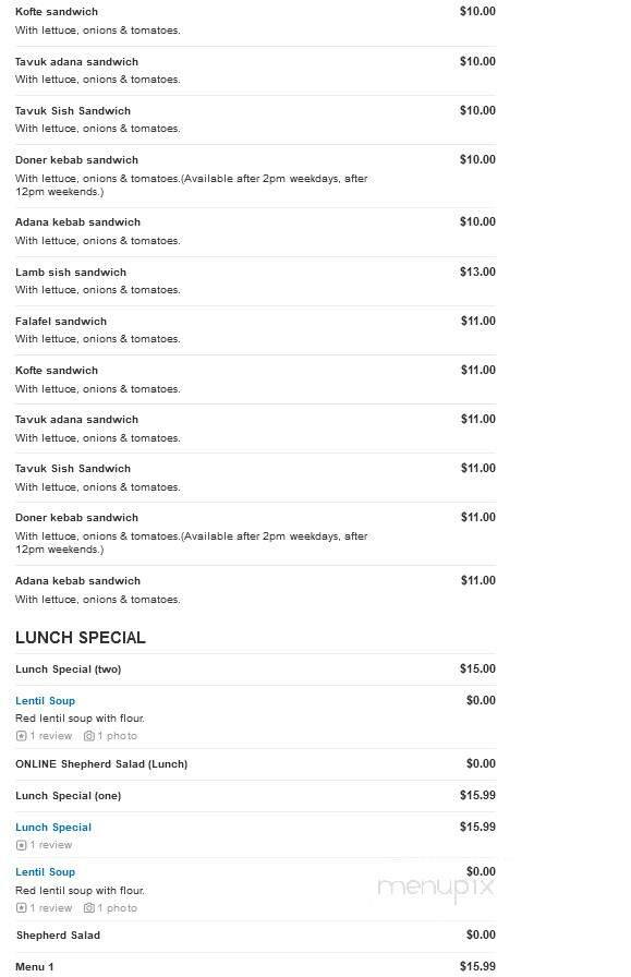 Four Seasons Restaurant - Warfordsburg, PA menu_pic