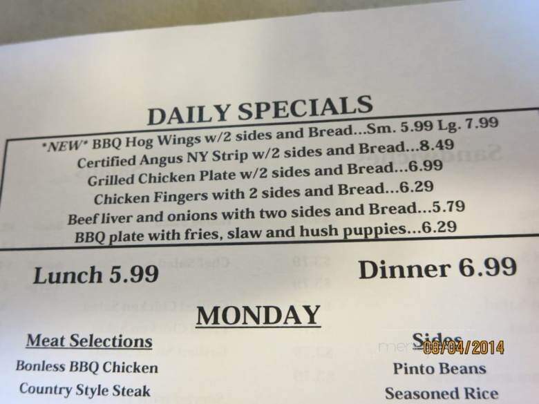 Country Kitchen - Greensboro, NC menu_pic