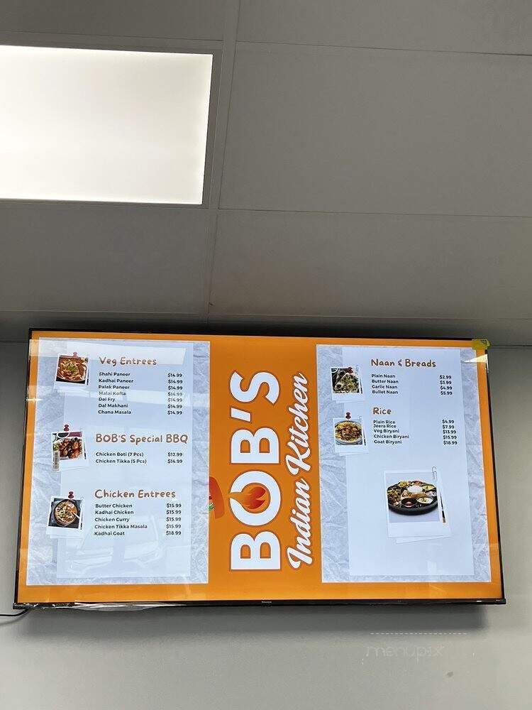 Bob's Indian Kitchen - Brownsburg, IN menu_pic