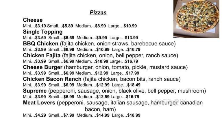 Pizza Plus - McCrory, AR menu_pic