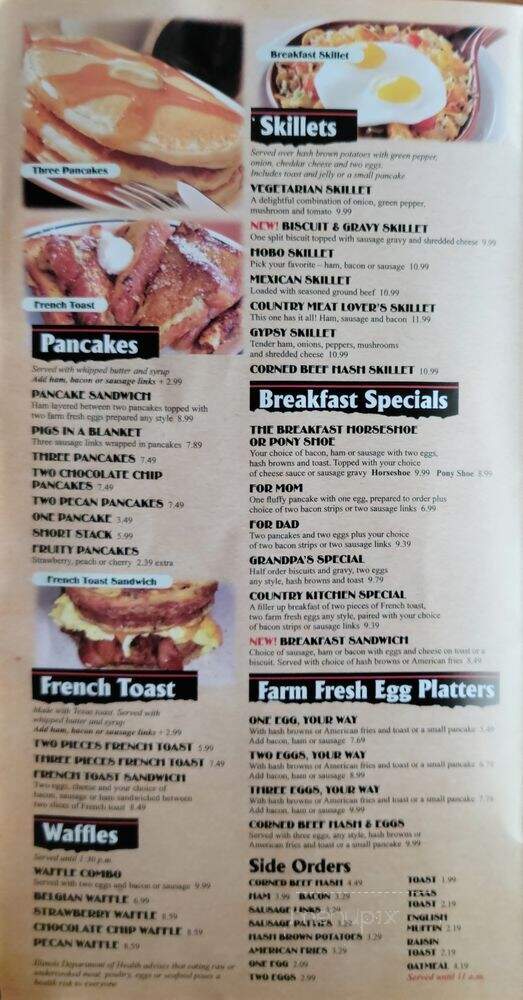 Country Kitchen - Taylorville, IL menu_pic