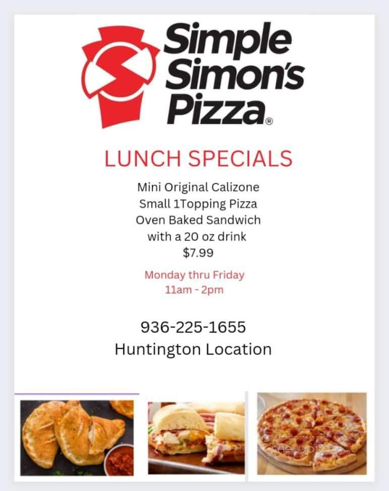 Simple Simon's Pizza - Huntington, TX