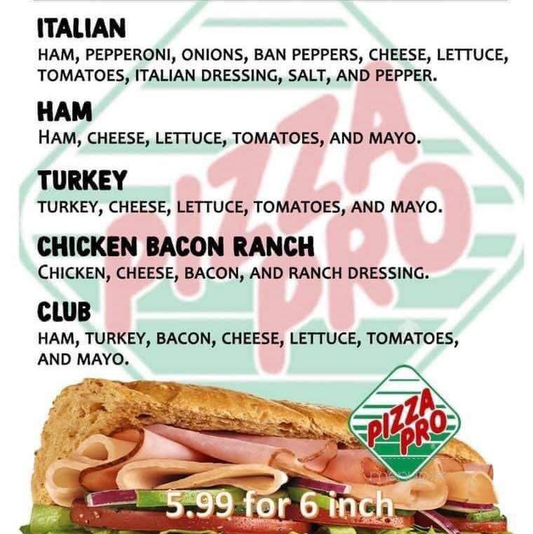 Pizza Pro - Marks, MS menu_pic