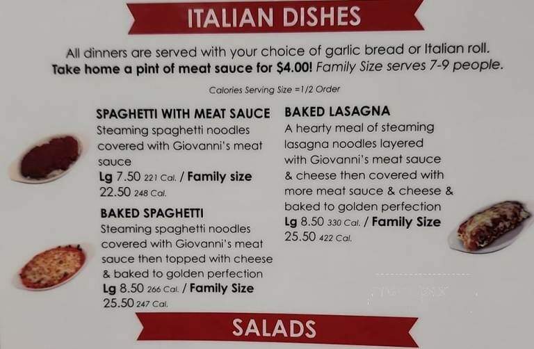Giovanni's Pizza - Shelbyville, KY menu_pic