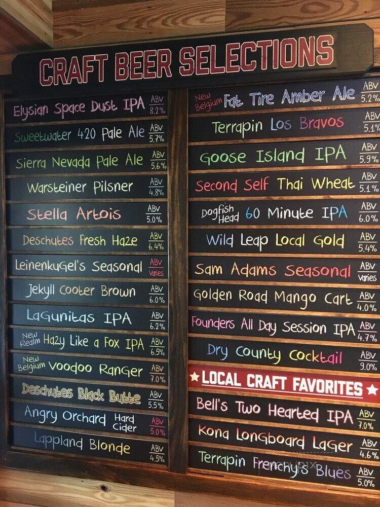 Miller's Ale House - Dawsonville, GA menu_pic