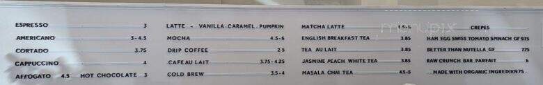 Raw Crunch and Coffee - Indian Trail, NC menu_pic