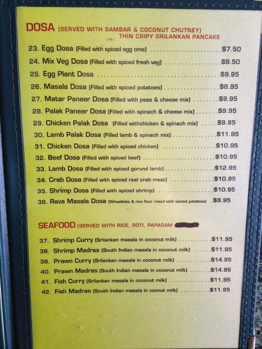 Spicy Greens - Prince George, BC menu_pic