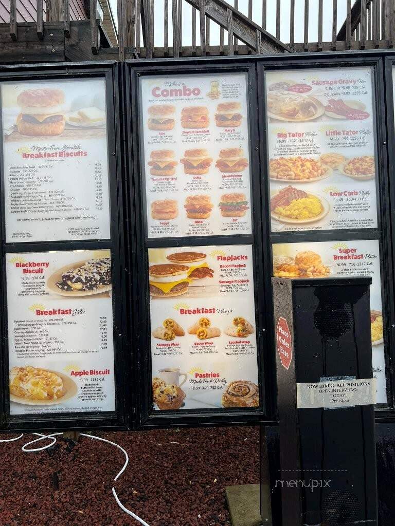 Tudor's Biscuit World - Pikeville, KY menu_pic