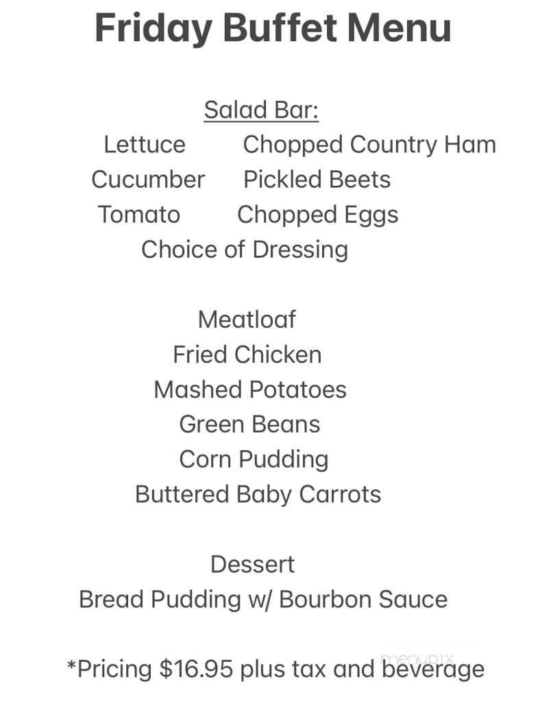 Beaumont Inn - Harrodsburg, KY menu_pic