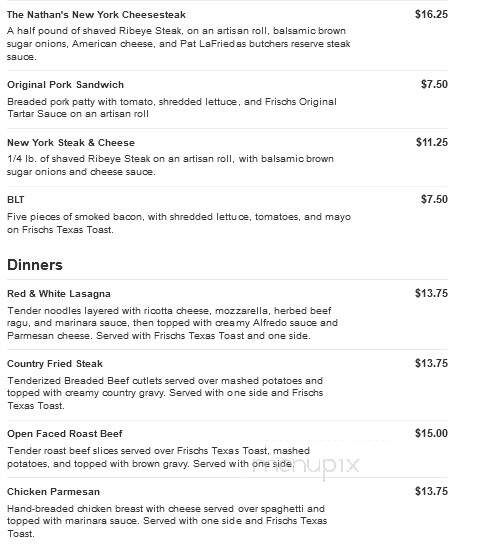 Frisch's Big Boy Restaurant - Eaton, OH menu_pic