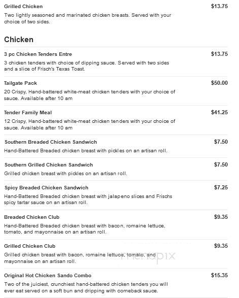 Frisch's Big Boy Restaurant - Eaton, OH menu_pic
