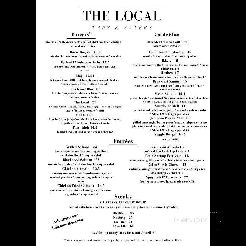 The Local - Yelm, WA menu_pic