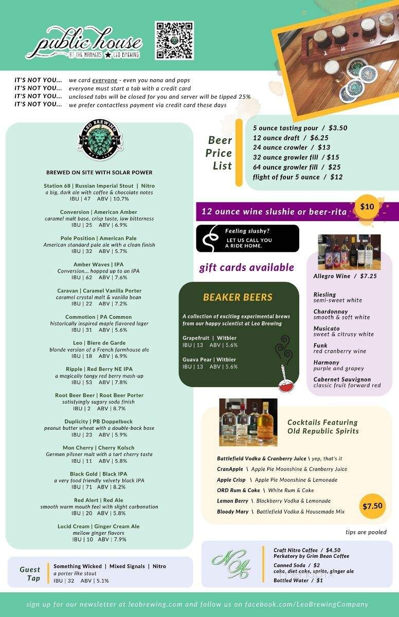 Public House at the Markets - Hanover, PA menu_pic