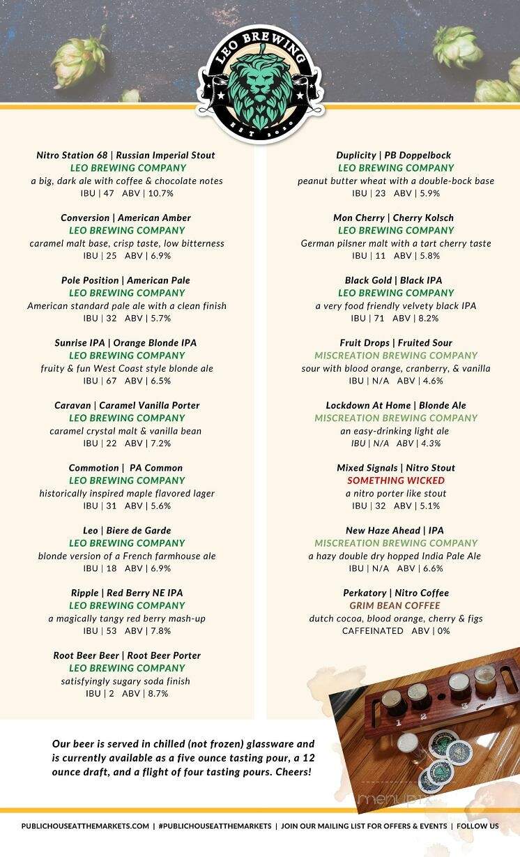 Public House at the Markets - Hanover, PA menu_pic