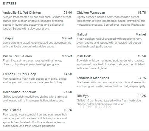 Corner Cafe - Louisville, KY menu_pic