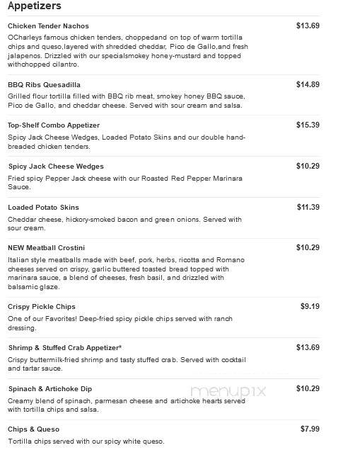 O'Charley's - Goodlettsville, TN menu_pic