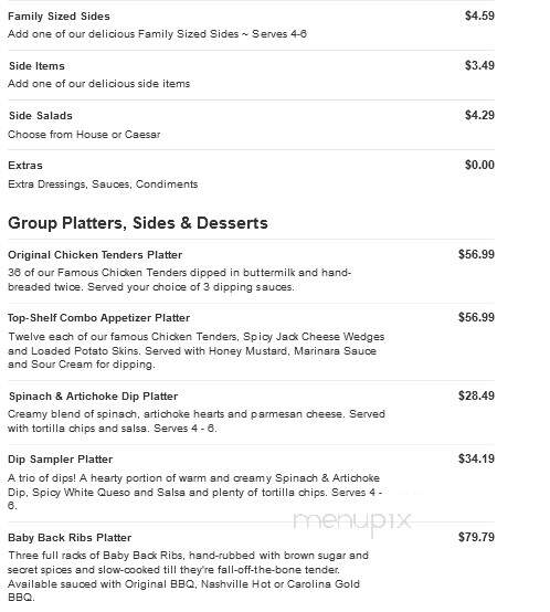 O'Charley's - Goodlettsville, TN menu_pic