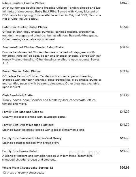 O'Charley's - Goodlettsville, TN menu_pic