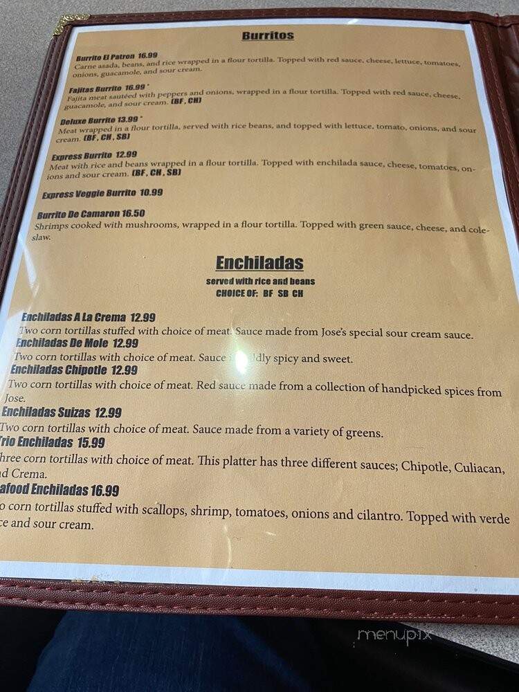 El Patron - Sedro-Woolley, WA menu_pic