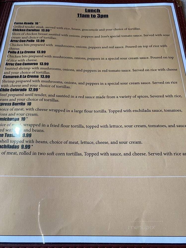 El Patron - Sedro-Woolley, WA menu_pic